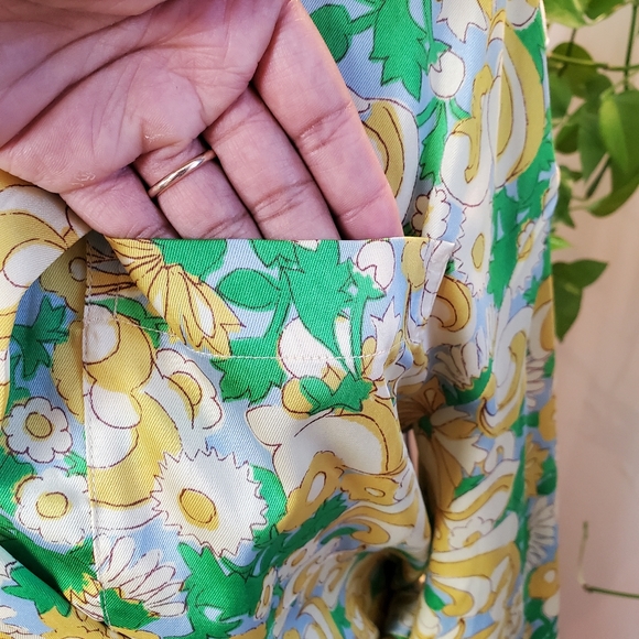 ZARA | Blogger's Favourite Retro Floral Long Sleeve Mini Wrap Dress (Size L) - Picture 9 of 12